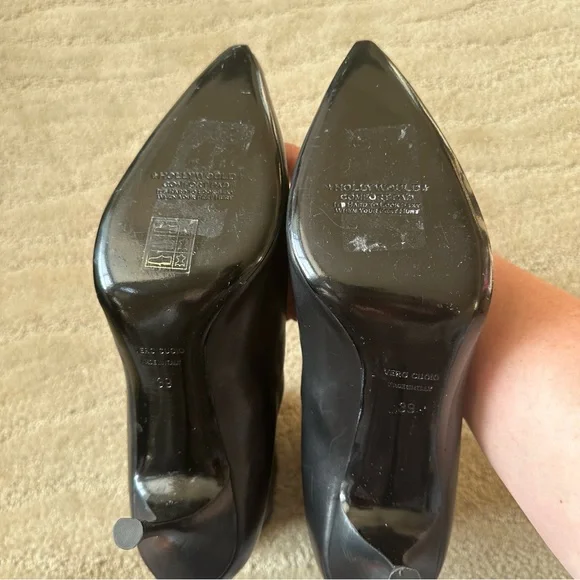 Hollywould Ellie Leather Ankle & Knee High Chain Leather Boots Black EU 39 NIB - Picture 15 of 16